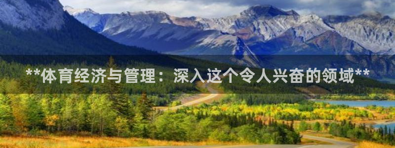 必一体育sport：**体育经济与管理：深入这个令人兴奋的领