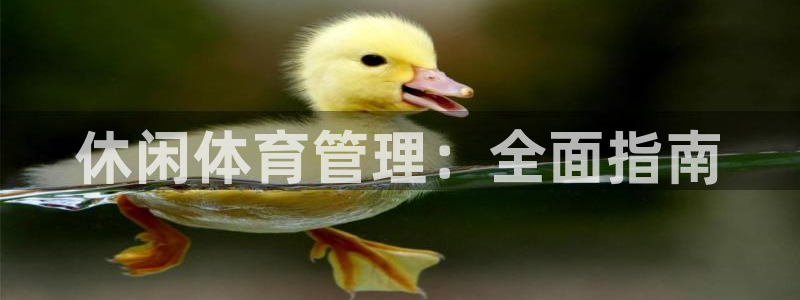 必一运动体育：休闲体育管理：全面指南