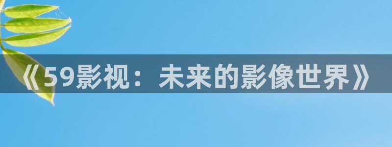 aa午夜电影：《59影视：未来的影像世界》